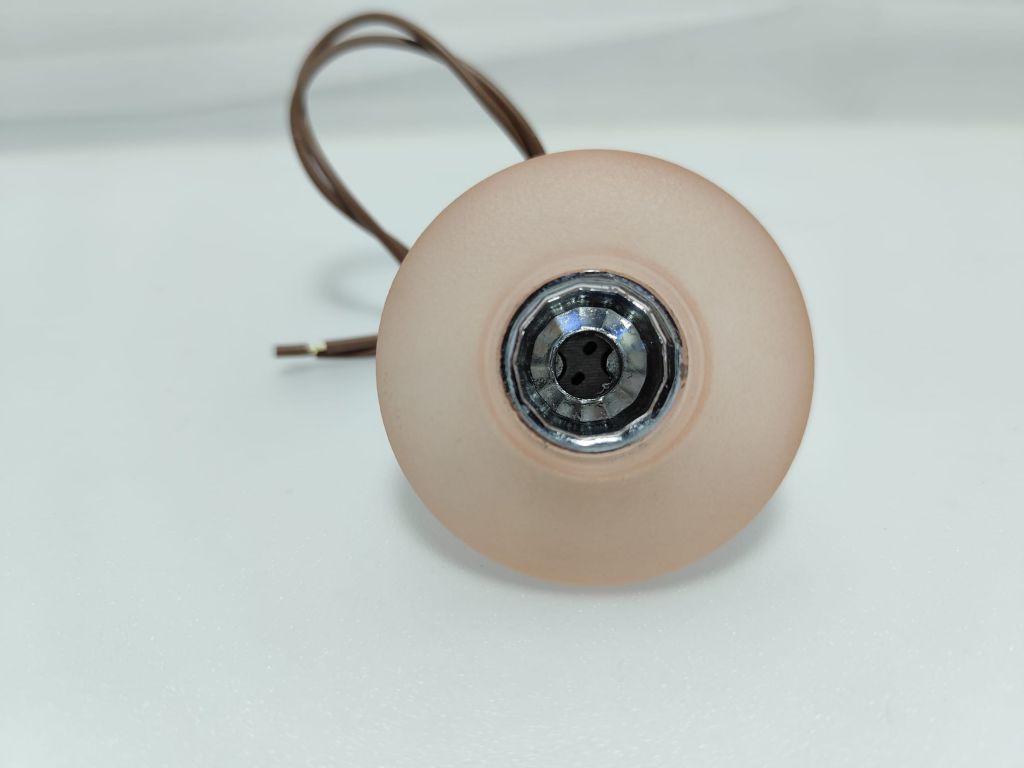 FARETTO DA INCASSO VETRO DI MURANO COLORE ROSA SATINATO