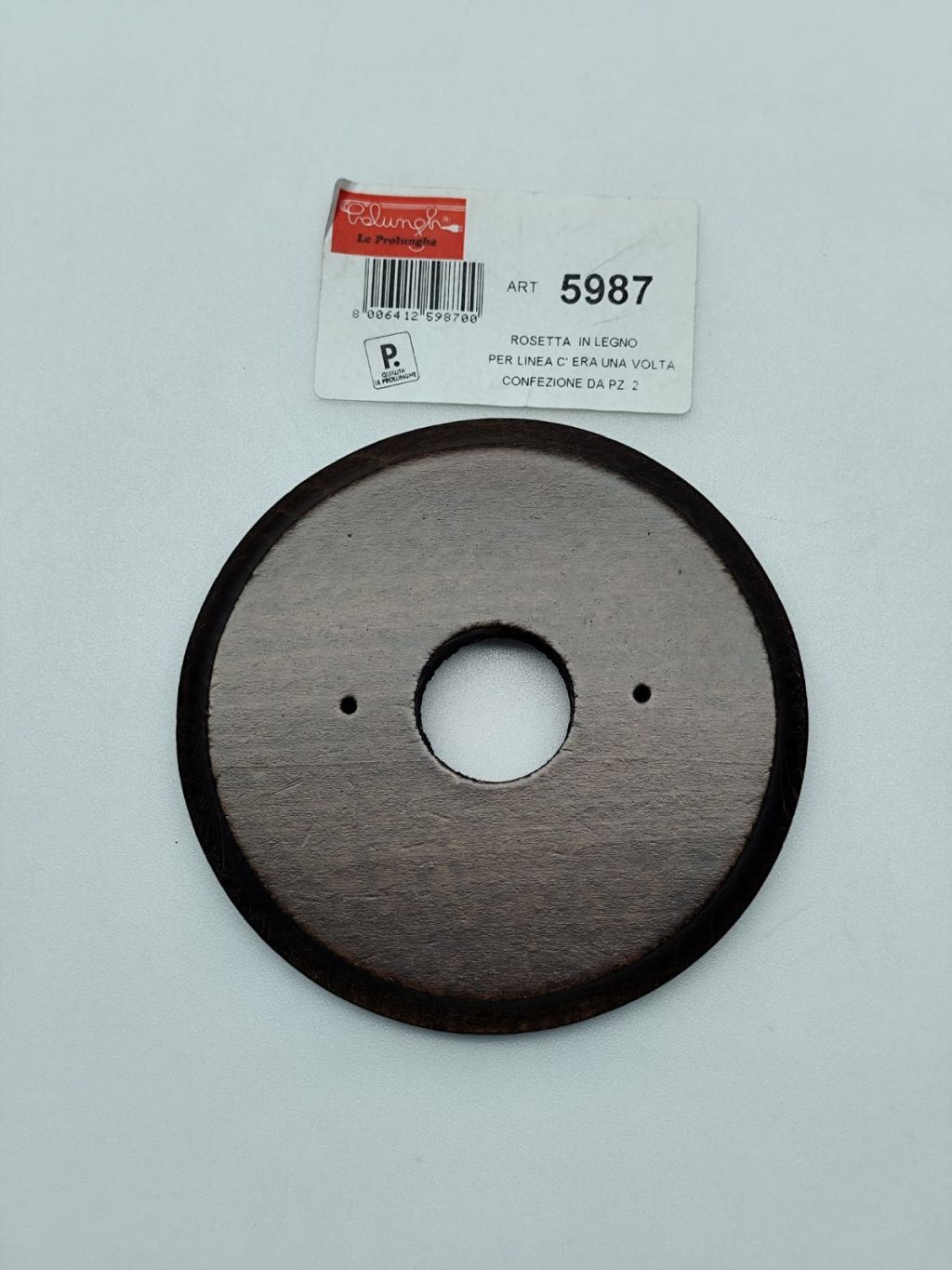 LE PROLUNGHE C'ERA UNA VOLTA ROSETTA IN LEGNO NOCE COD.5987