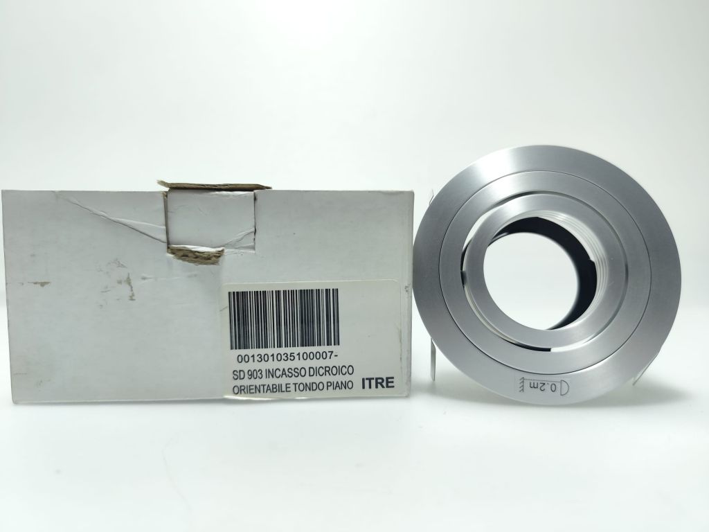 FARETTO DA INCASSO TONDO PIANO  ORIENTABILE I TRE MOD.903