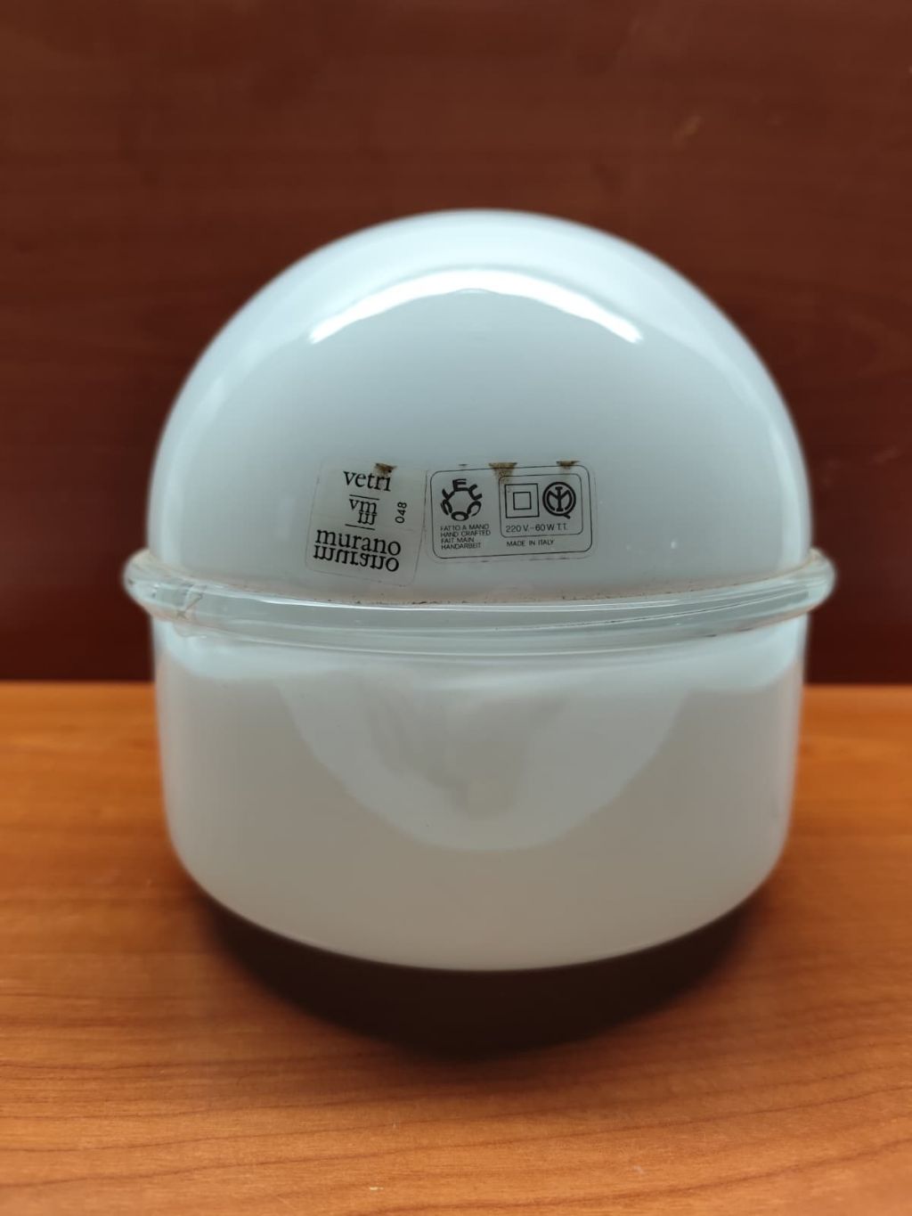 SOLO DIFFUSORE PER LAMPADA DA TAVOLO LEUCOS TECLA RENATO TOSO ANNI 70 BIANCO