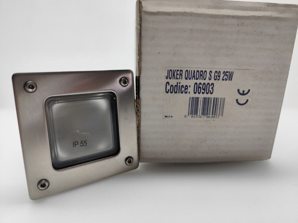 Lampada da incasso a parete esterna /interna PRISMA JOKER QUADRO S G9 25 W